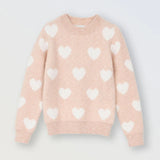 Light Pink Heart Sweater