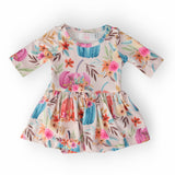 Harvest Blooms 3/4 Sleeve Twirl Bodysuit