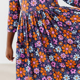 Haunted Garden 3/4 Sleeve Pocket Twirl Dress