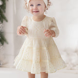 Heart of Gold Dress, Long Sleeves Baby