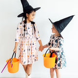 Hey Boo 3/4 Sleeve Pocket Twirl Dress