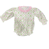 Holly Night Pima Ruffled Bubble