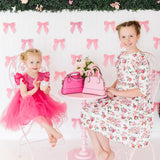 Hot Pink Shimmer Tutu Dress