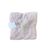 Pink Bow Chenille Blanket