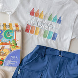 Custom Back To School Embroidery | Crayons