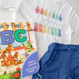 Custom Back To School Embroidery | Crayons