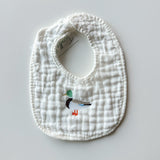 Muslin Mallard Duck Bib