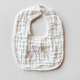 Muslin Wildflower Bib
