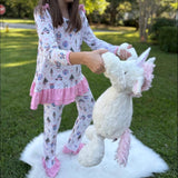 Ruffle Christmas Trellis Pajamas