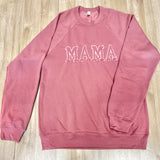 Mauve Mama Embroidered Sweatshirt