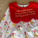 Red and Yellow Princess Dress with Bloomers