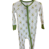 Green Princess Footie Pajamas