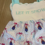 Let it Snow Scalloped Princess Dress with Bloomers