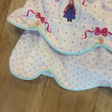 Let it Snow Scalloped Princess Dress with Bloomers