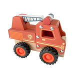 Wooden Vehicles Fire Truck, Construction