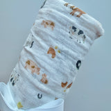 Cotton Muslin Swaddle - Farming