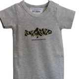 Grey Camo Trout Romper