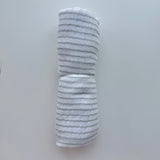 Grey Stripe Cotton Muslin Swaddle