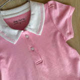 Cotton Candy Pink Dress with Collar