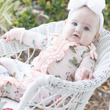 Charleston Pink Ruffle Zippie w/ Bows