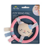 Teething Ring with Plush Character - Pink Kitty