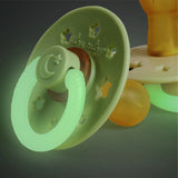 Itzy Soother™ Natural Rubber Paci Sets - Glow - Buttercream + Pistachio