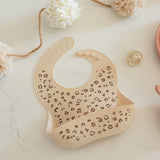 Lil North Co-Cheetah Spots Silicone Bib