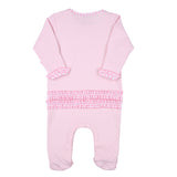 Love Applique Ruffle Footie