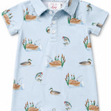 Lake Day Polo Shorty One-Piece