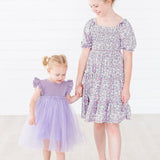 Lavender Shimmer Tutu Dress