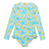 Lemon Drops Long Sleeve Swimsuit