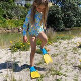 Lemon Drops Long Sleeve Swimsuit