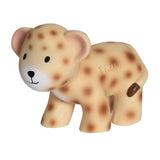 Leopard Natural Rubber Teether Rattle & Bath Toy