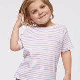 Lilac Stripe Toddler Tee