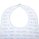 Little Brother Printed Bib Blue