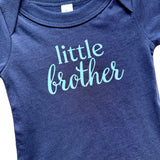Little Brother Navy Onesie