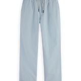 Loose Tapered Linen Blend Pants