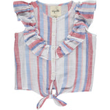 Luna Top in Blue and Red Stripe