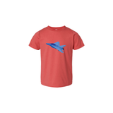 Blue Fighter Jet Red Tee