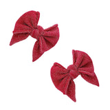 Metallic Red Deb Clips