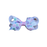 Mini Easter Multicolor Print Bow