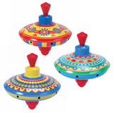 Mini Tin Top Spinning Colorful Classic