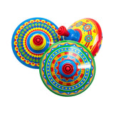 Mini Tin Top Spinning Colorful Classic