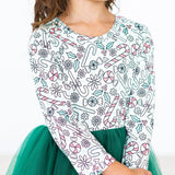 Mints & Mistletoe L/S Tutu Dress