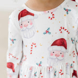 Mistletoe Magic 3/4 Sleeve Pocket Twirl Dress