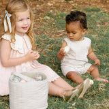 Easter Basket | Sage Stripe