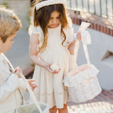 Easter Basket | Floral Stripe