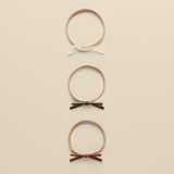 Velvet Bow Headbands | Poppy, Ivory, Olive