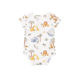 Painted Safari Animals Shortsleeve Bodysuit