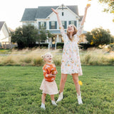 Peach Sequin Twirl Skort